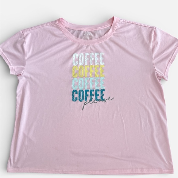 Joyspun Coffee Print Pajama Set, Size L 12-14 - Picture 3 of 8